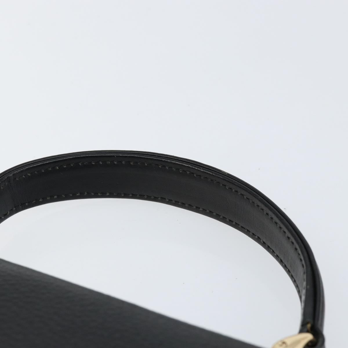 Burberry Vintage Handbag Leather, BLACK, LEATHER, Handbag