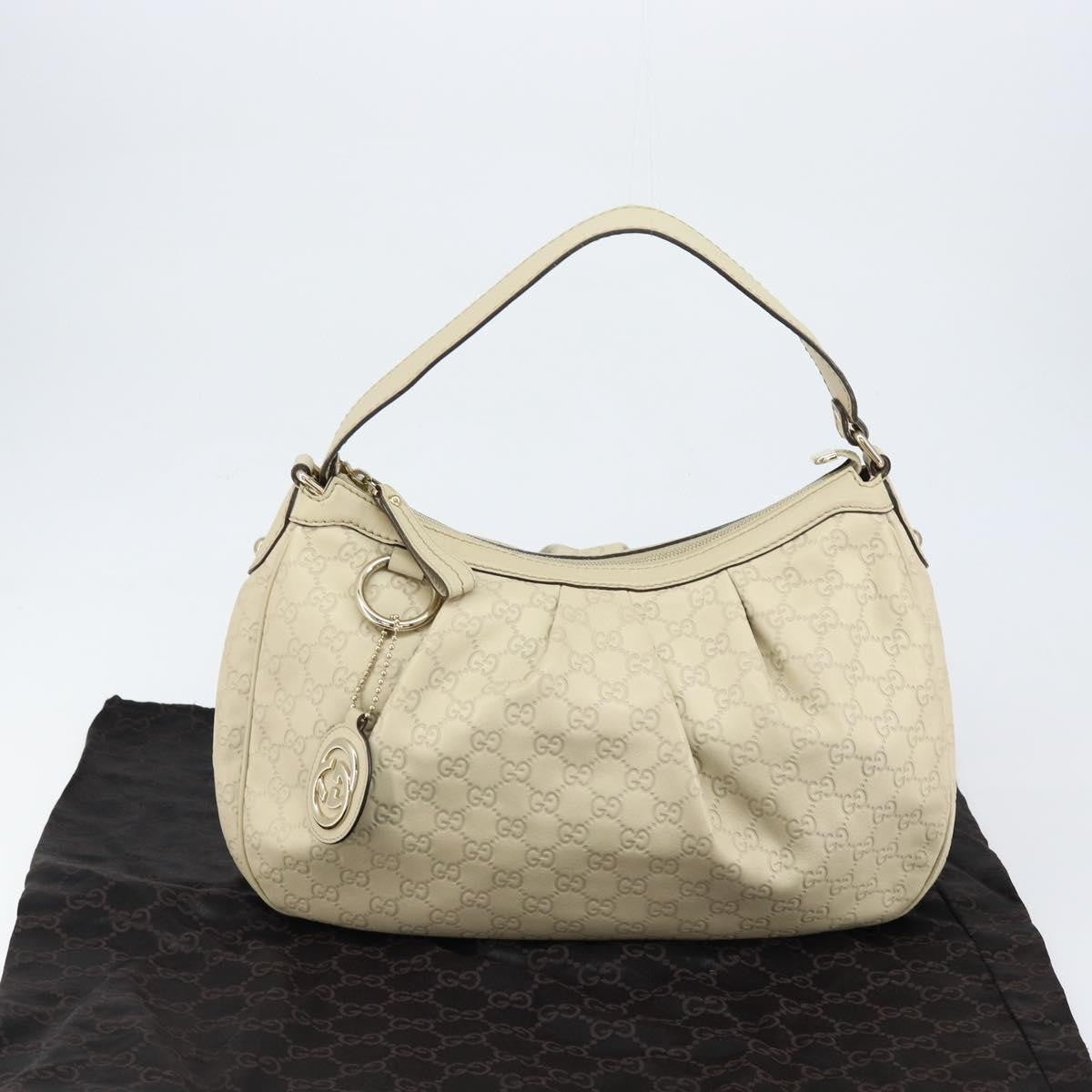 Gucci Sukey Hobo Guccissima Leather, ECRU, LEATHER, Shoulder bag