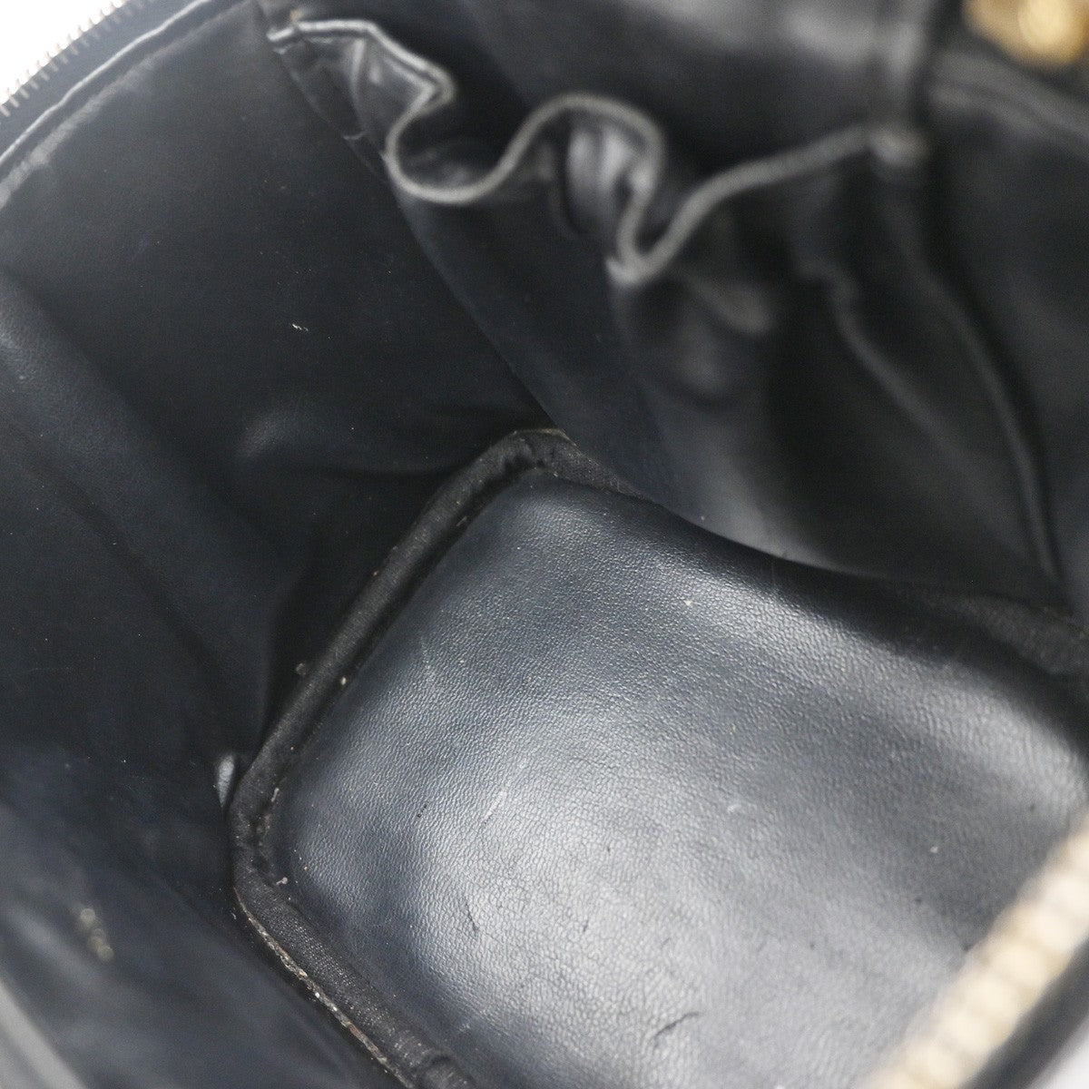 Chanel Vintage Timeless Cosmetic Case Caviar, BLACK, LEATHER, Clutche & pouche