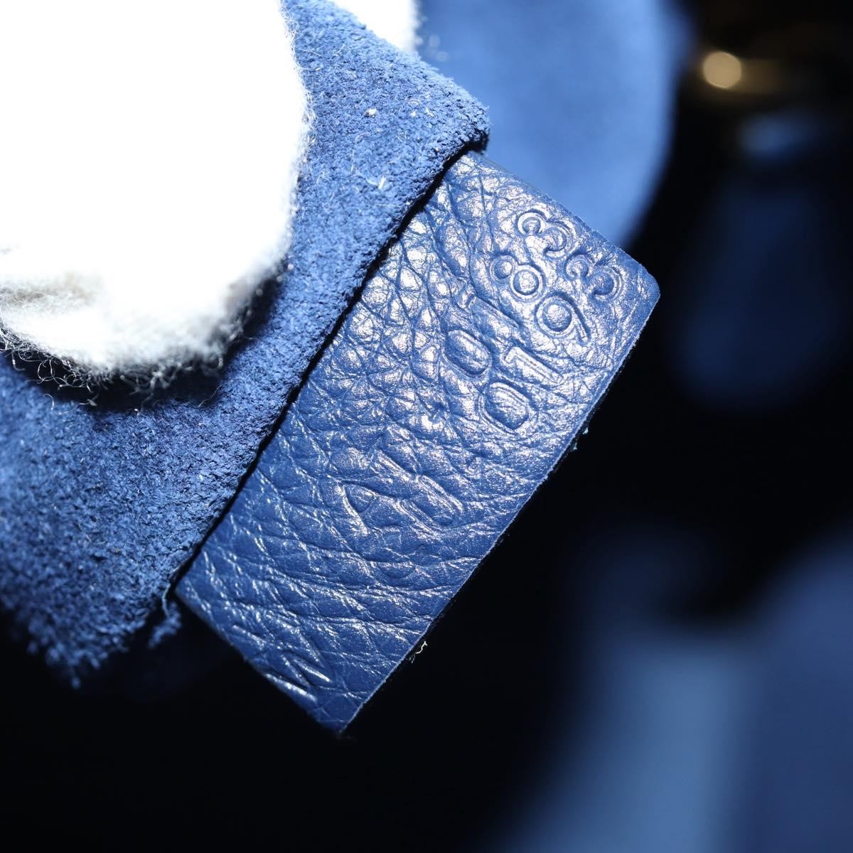 Celine Luggage Bag Smooth Leather, Navy, Leather, Tote Bag