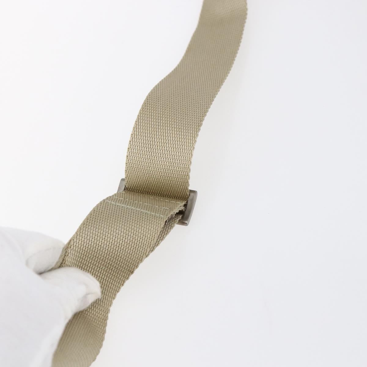 Prada Front Pocket Messenger Bag Tessuto, BEIGE, NYLON, Shoulder bag