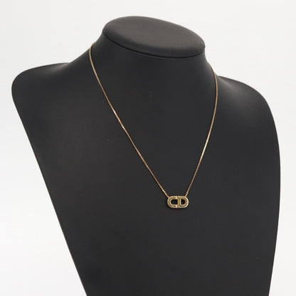 Christian Dior CD Logo necklace Metal, GOLD, METAL, Necklace