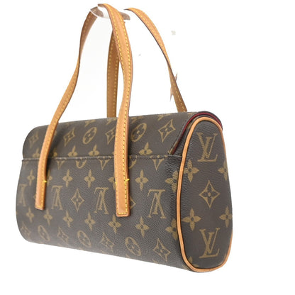 Louis Vuitton Sonatine Handbag Monogram Canvas, Brown, Canvas, Handbag