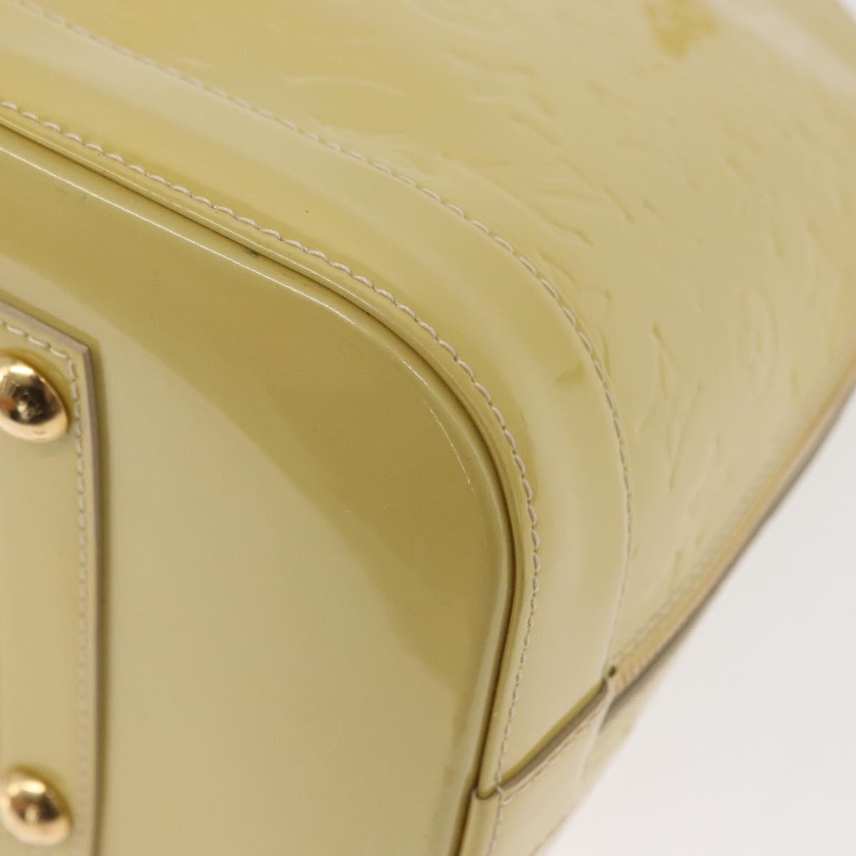 Louis Vuitton Alma Handbag Monogram Vernis, YELLOW, PATENT_LEATHER, Handbag