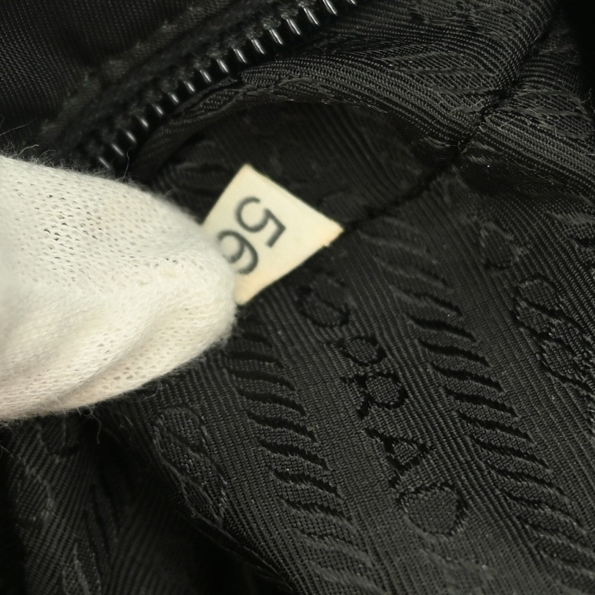 Prada Buckle Messenger Bag Tessuto, BLACK, NYLON, Shoulder bag