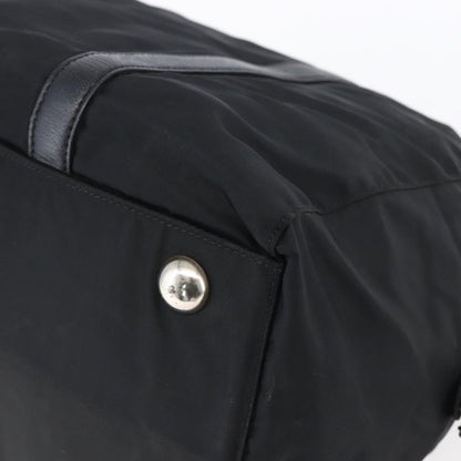 Prada Vintage Zip Handbag Tessuto, BLACK, NYLON, Handbag