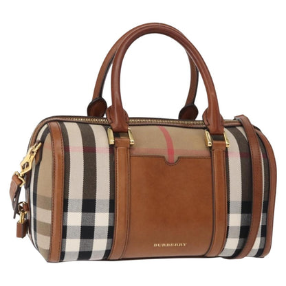 Burberry Alchester Convertible Satchel House Check Canvas, BEIGE, CANVAS, Travel bag