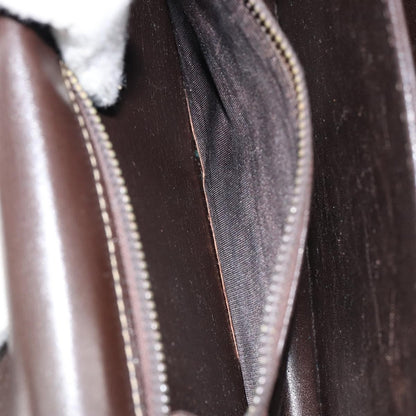 Celine C Sulky Shoulder bag Canvas and Leather, BROWN, CANVAS, Shoulder bag