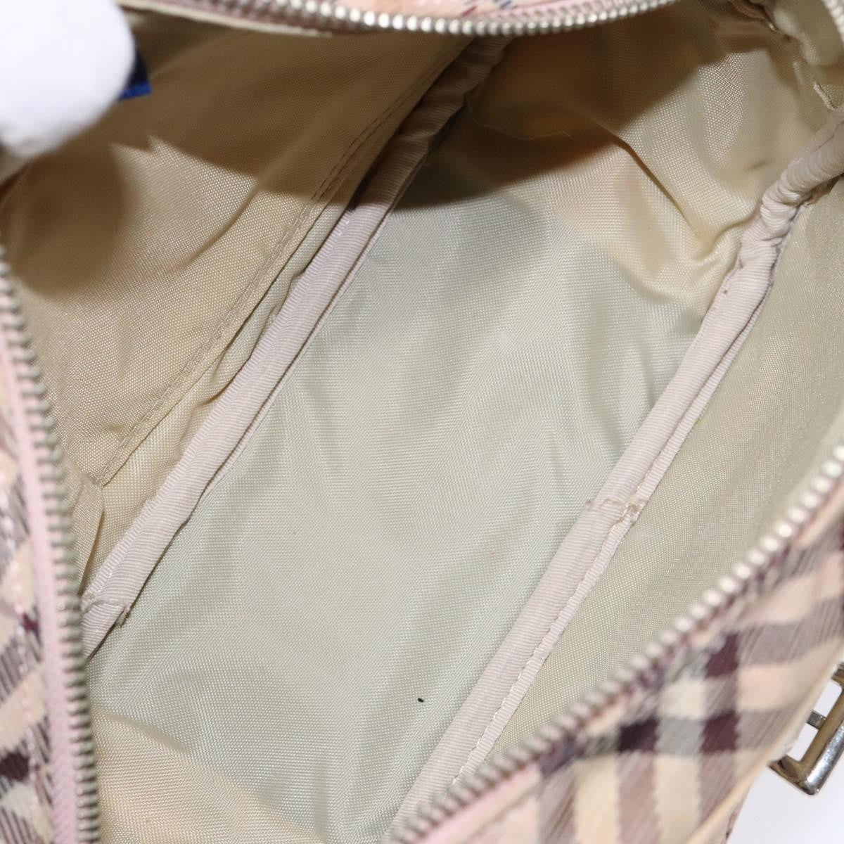 Burberry Nova Check Blue Label Nylon, PINK, NYLON, Shoulder bag