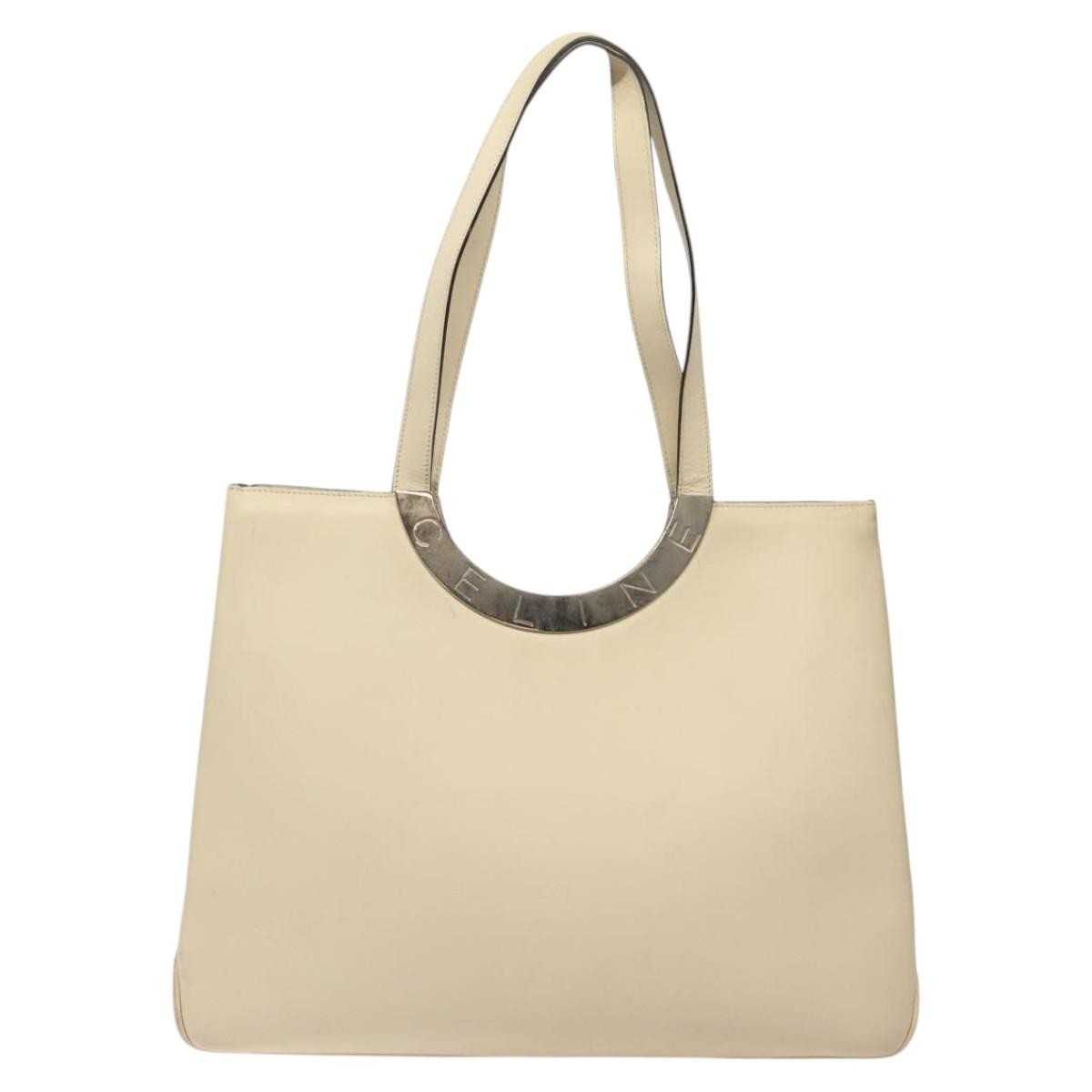 Celine Tote bag Leather, BEIGE, LEATHER, Tote bag