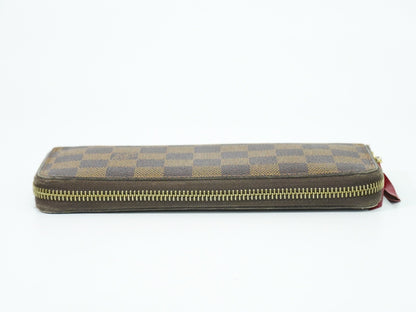 Louis Vuitton Clemence Wallet Damier, BROWN, CANVAS, Wallets