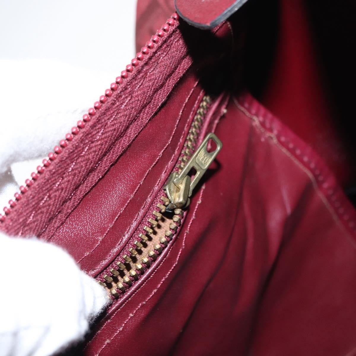 Christian Dior Vintage Trotter Boston Bag Diorissimo Canvas, RED, CANVAS, Handbag