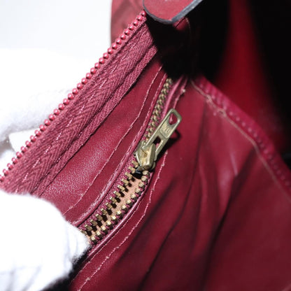 Christian Dior Vintage Trotter Boston Bag Diorissimo Canvas, RED, CANVAS, Handbag