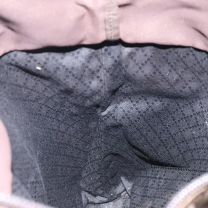 Gucci Vintage Bamboo Handle Tote Nylon, BROWN, NYLON, Tote bag