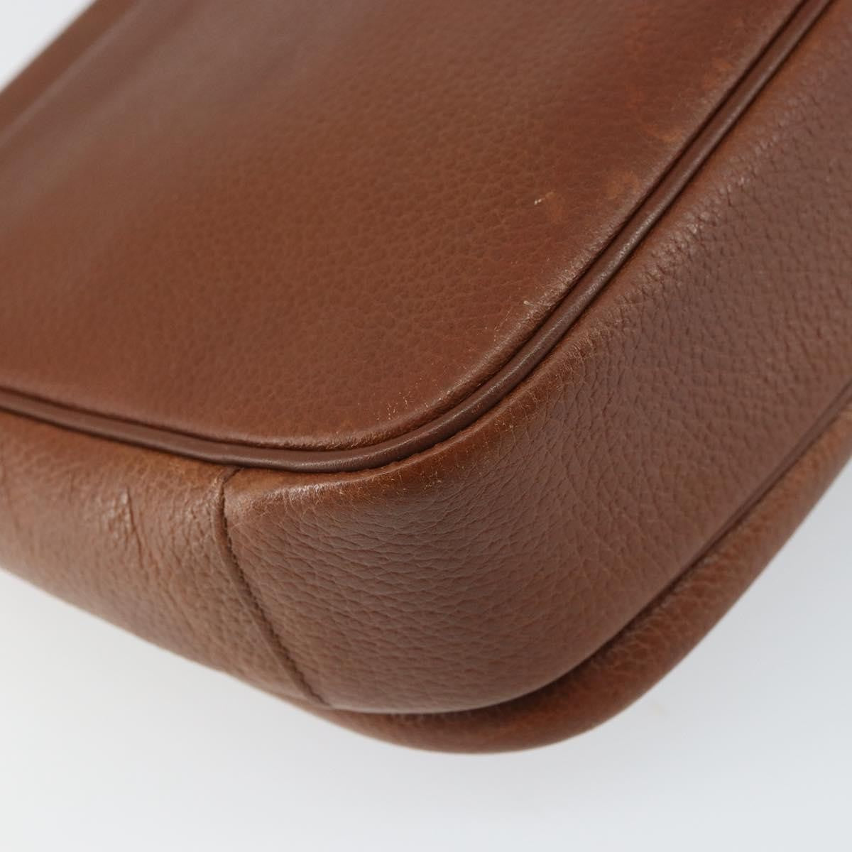 Burberry Vintage Shoulder Bag Leather, BROWN, LEATHER, Shoulder bag