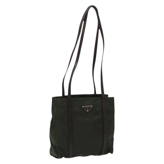 Prada Vintage Shoulder Bag Tessuto, KHAKI, NYLON, Shoulder bag