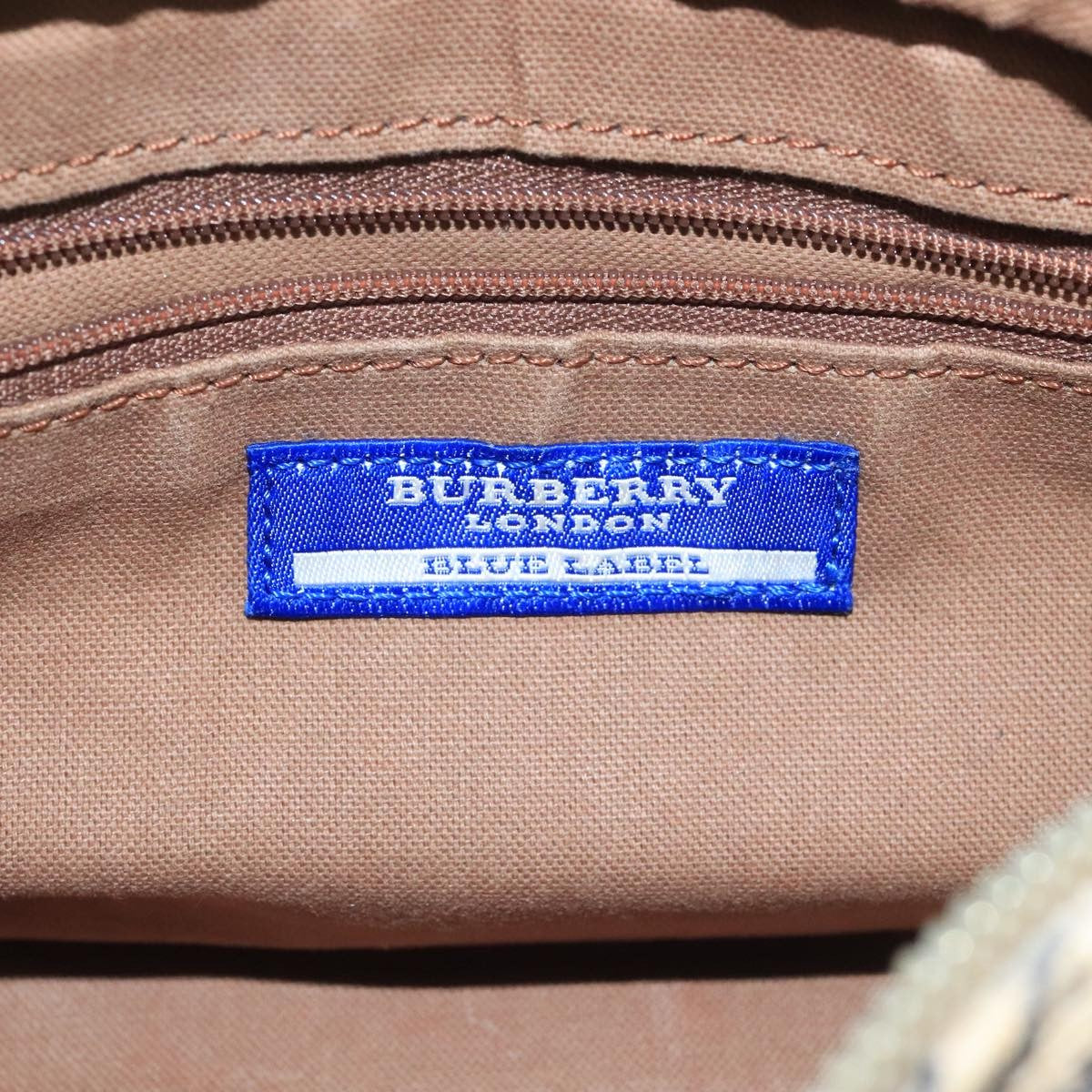 Burberry Shoulder Bag Nova Check Canvas, BEIGE, CANVAS, Shoulder bag