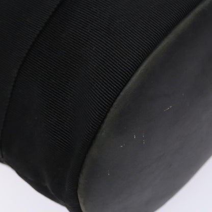 Salvatore Ferragamo Vala Shoulder Bag Canvas, BLACK, CANVAS, Shoulder bag