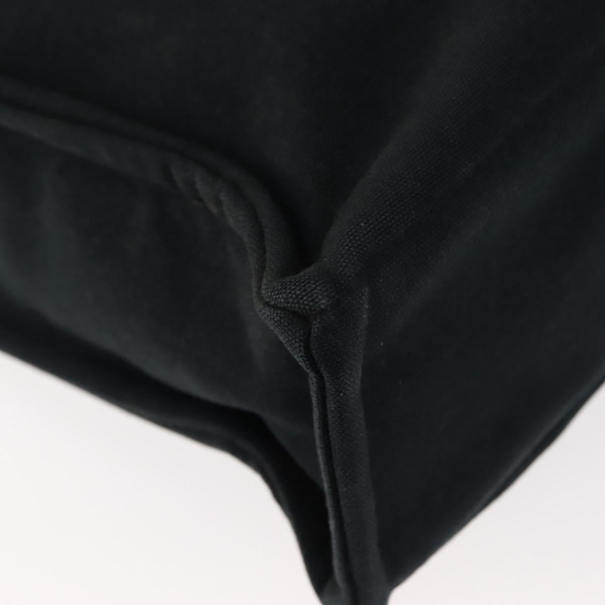 Hermes Fourre Tout Tote Canvas, BLACK, CANVAS, Tote bag