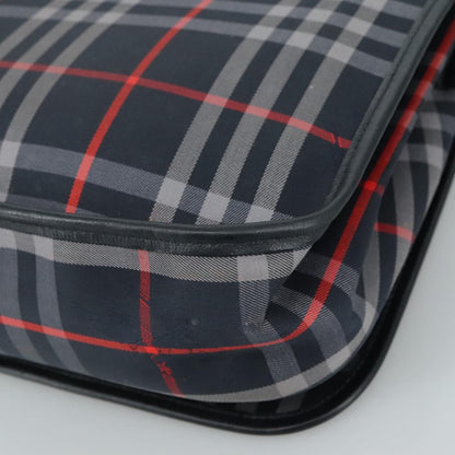 Burberry Nova Check Tote Leather, NAVY, CANVAS, Tote bag