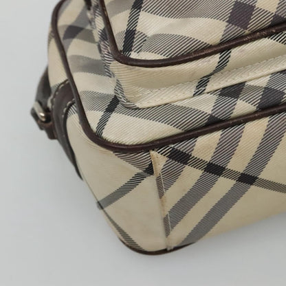 Burberry Nova Check Blue Label Nylon, BEIGE, NYLON, Shoulder bag