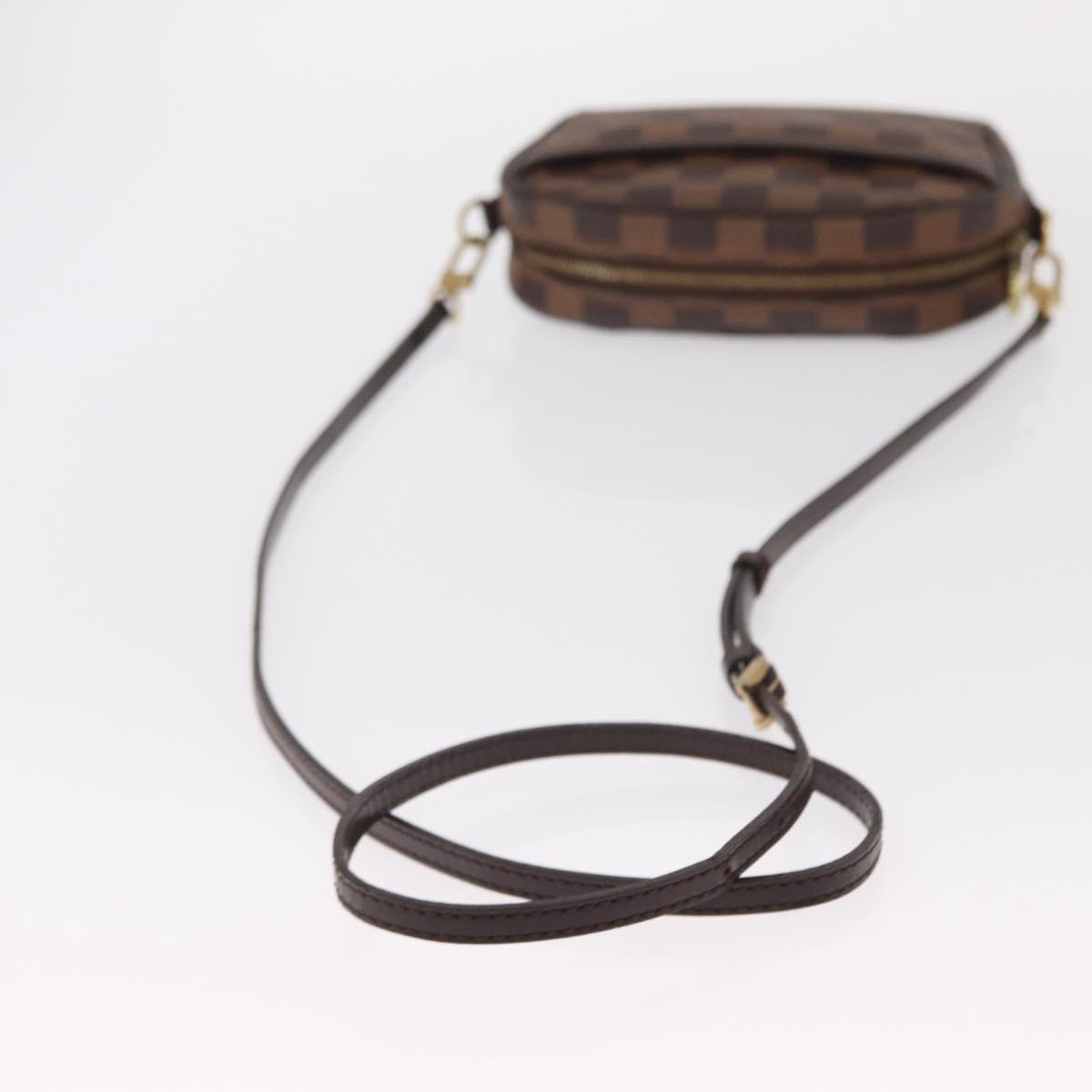 Louis Vuitton Ipanema Pochette Damier, BROWN, CANVAS, Clutche & pouche