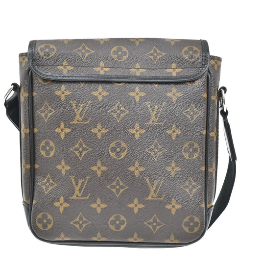Louis Vuitton Bass Messenger Bag Macassar Monogram Canvas, BROWN, CANVAS, Shoulder bag