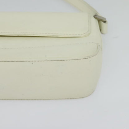 Burberry Flap Shoulder Bag Leather, WHITE, LEATHER, Shoulder bag