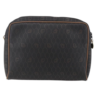 Christian Dior Vintage Honeycomb Shoulder Bag Canvas, BLACK, CANVAS, Shoulder bag