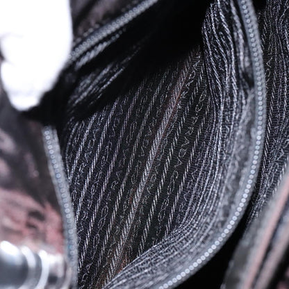 Prada Resin Handle Tote Tessuto, BLACK, NYLON, Tote bag