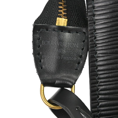 Louis Vuitton Pochette Accessoires Epi Leather, Black, Leather, Clutch
