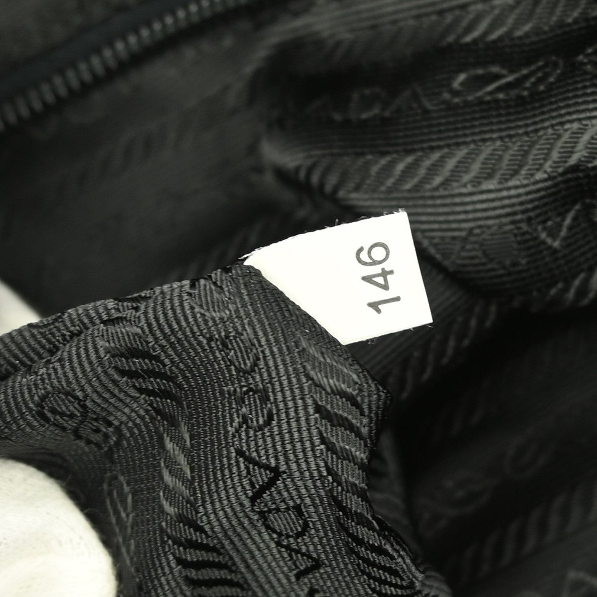 Prada Vintage Handbag Tessuto, BLACK, NYLON, Handbag