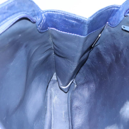 Bally Vintage Shoulder Bag Leather, NAVY, LEATHER, Shoulder bag