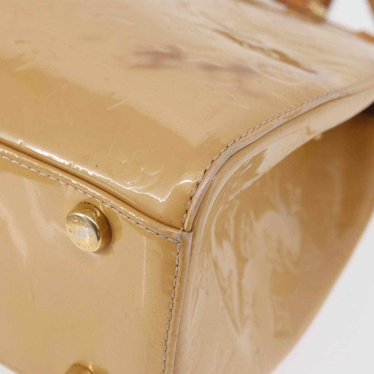 Louis Vuitton Brea Handbag Monogram Vernis, BEIGE, PATENT_LEATHER, Handbag