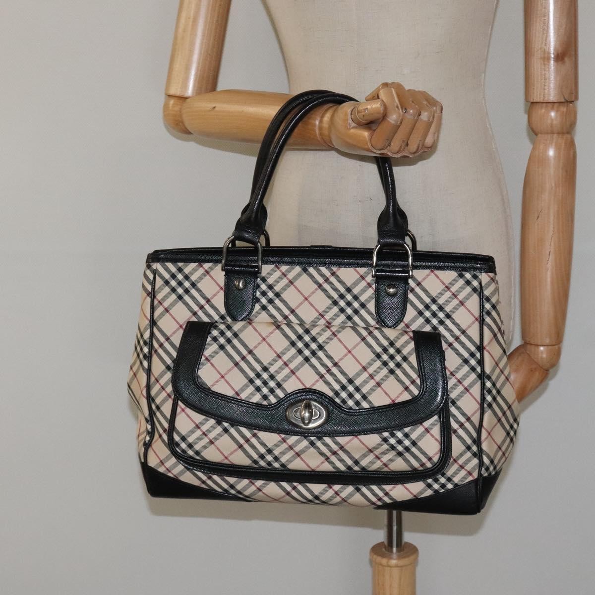 Burberry Nova Check Handbag Nova Check Canvas and leather, BEIGE, CANVAS, Handbag
