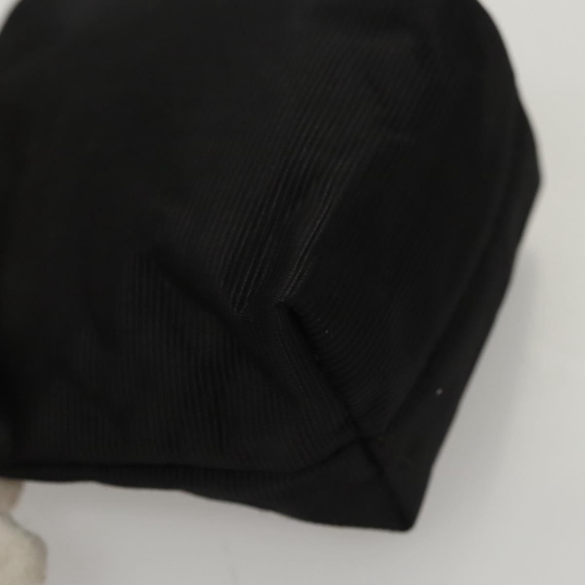 Celine Circle Logo Pouch Nylon, BLACK, NYLON, Clutche & pouche