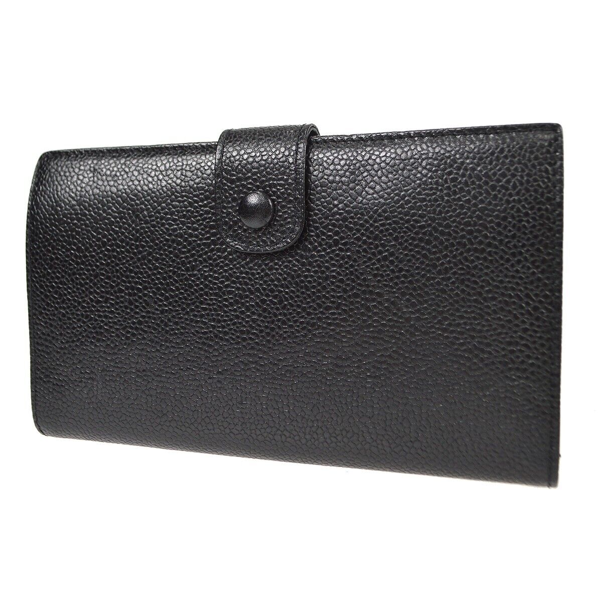 Chanel Timeless CC French Wallet Caviar, BLACK, LEATHER, Wallets