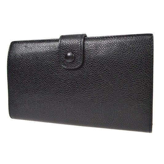 Chanel Timeless CC French Wallet Caviar, BLACK, LEATHER, Wallets