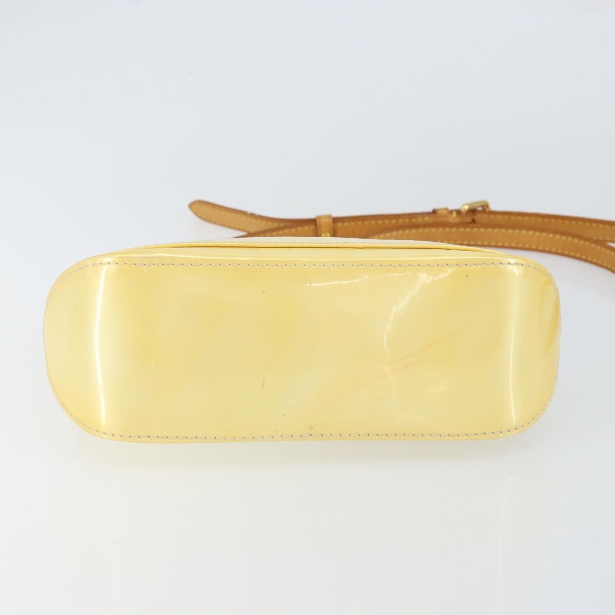 Louis Vuitton Minna Street Handbag Monogram Vernis, YELLOW, PATENT_LEATHER, Shoulder bag