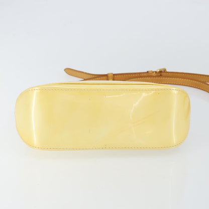 Louis Vuitton Minna Street Handbag Monogram Vernis, YELLOW, PATENT_LEATHER, Shoulder bag