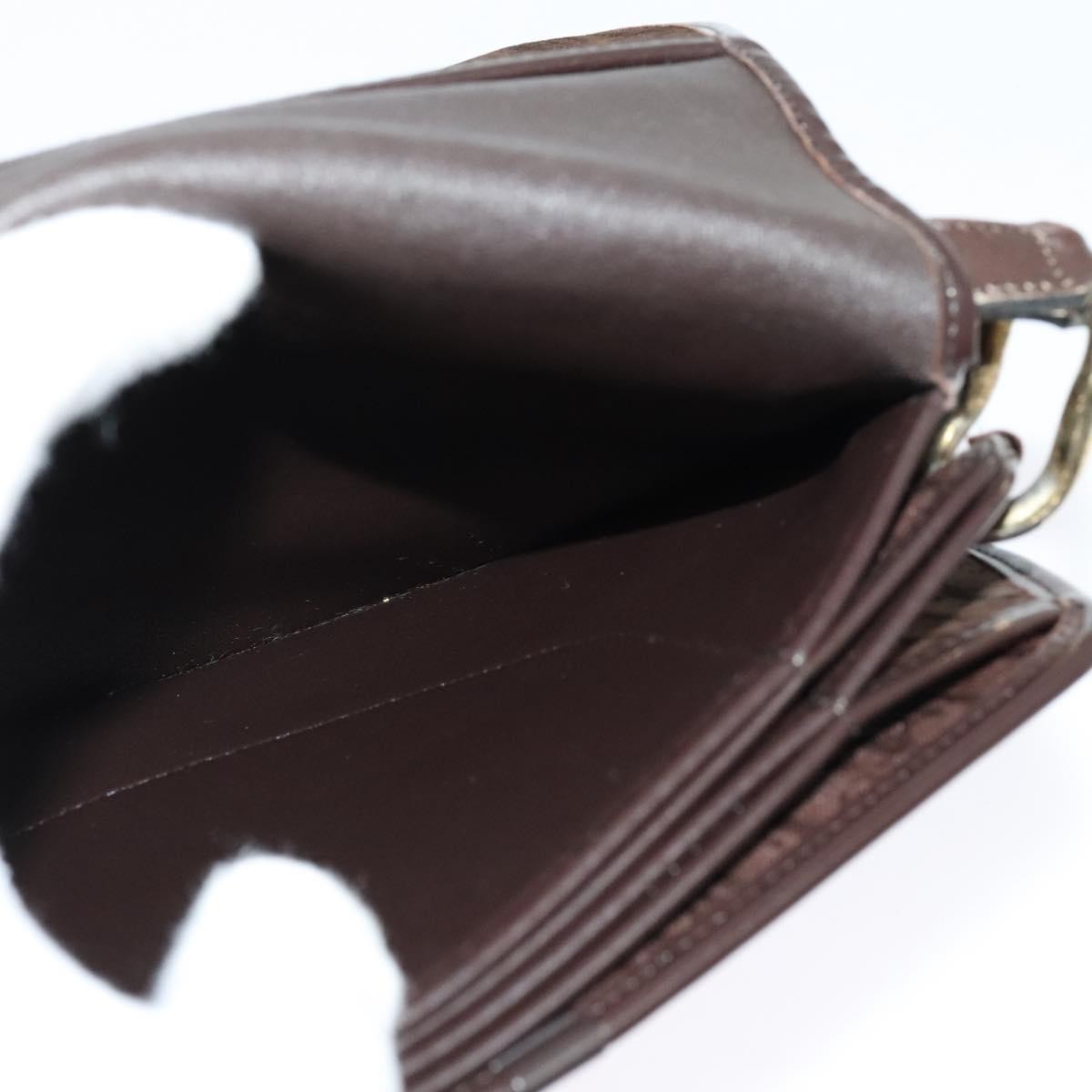 Christian Dior Vintage Trotter Flap Shoulder Bag Canvas, BROWN, CANVAS, Shoulder bag