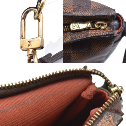 Louis Vuitton Trousse Make Up Bag Damier Canvas, BROWN, CANVAS, Clutche & pouche