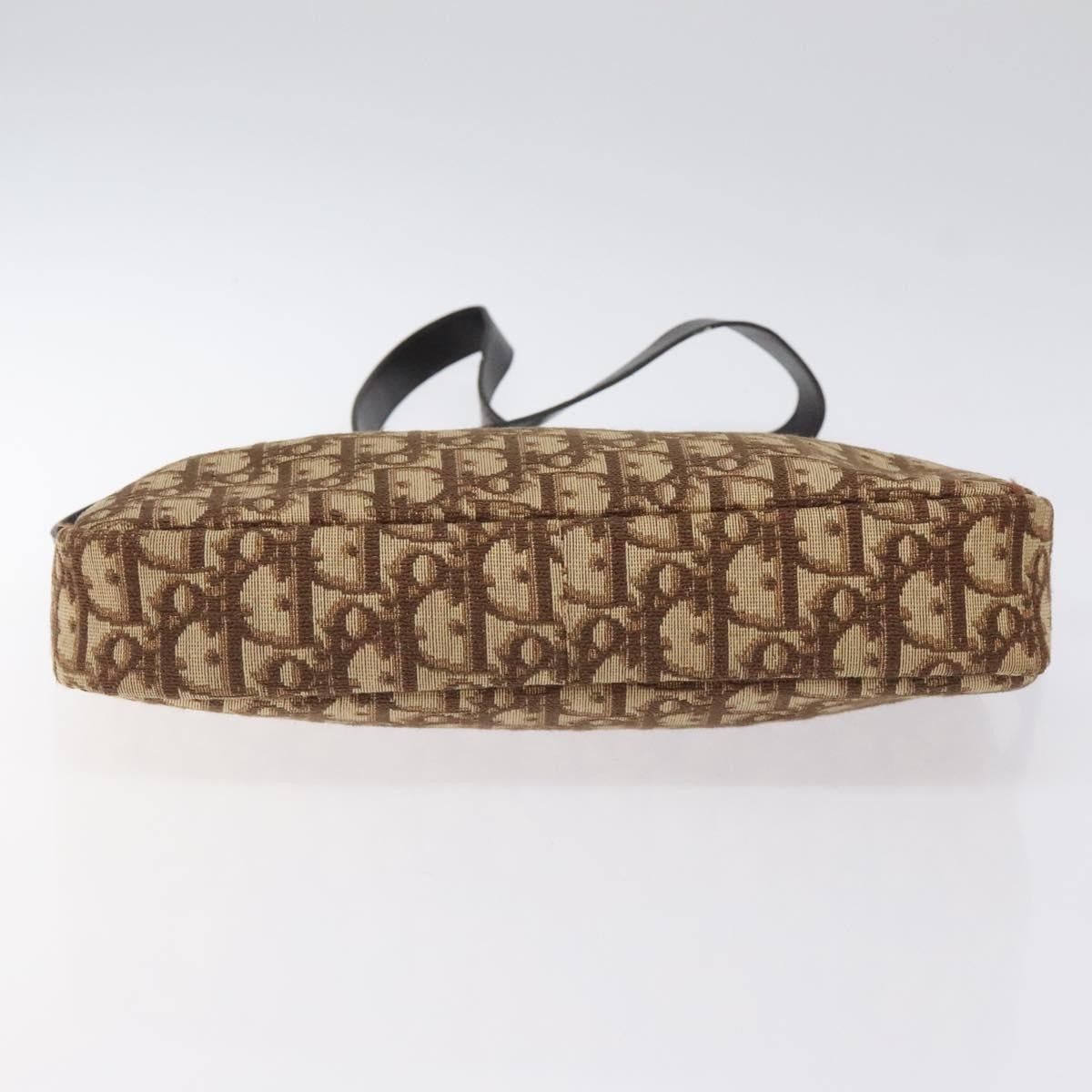 Christian Dior Vintage Trotter Shoulder Bag Canvas, BROWN, CANVAS, Shoulder bag