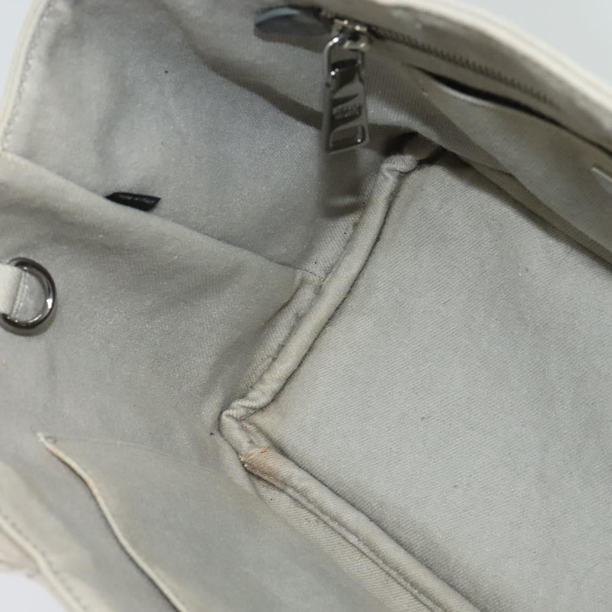 Prada Canapa Convertible Tote Rhinestone Embellished Denim, GRAY, CANVAS, Handbag