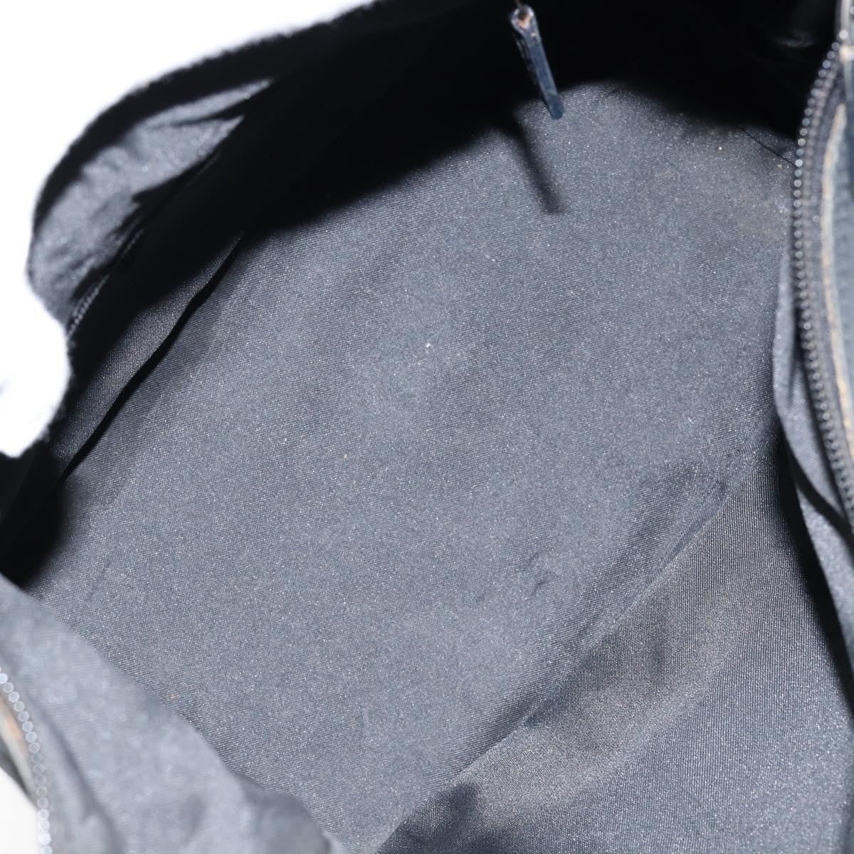 Gucci Vintage Bamboo Hobo GG Canvas, BLACK, CANVAS, Shoulder bag