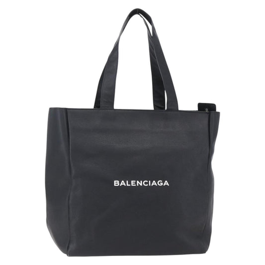 Balenciaga Everyday Carry Tote Leather, BLACK, LEATHER, Tote bag