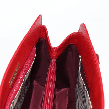 Burberry Vintage Handbag Leather, RED, LEATHER, Handbag