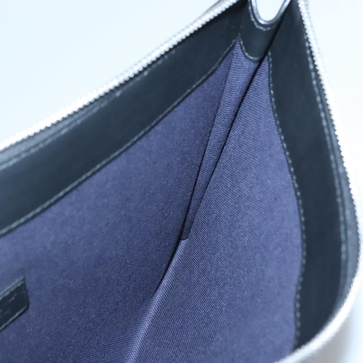 Salvatore Ferragamo Zip Pouch Motorcycle Print Leather, BLACK, LEATHER, Clutche & pouche