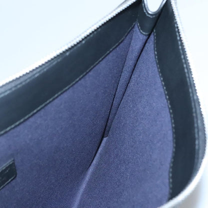 Salvatore Ferragamo Zip Pouch Motorcycle Print Leather, BLACK, LEATHER, Clutche & pouche