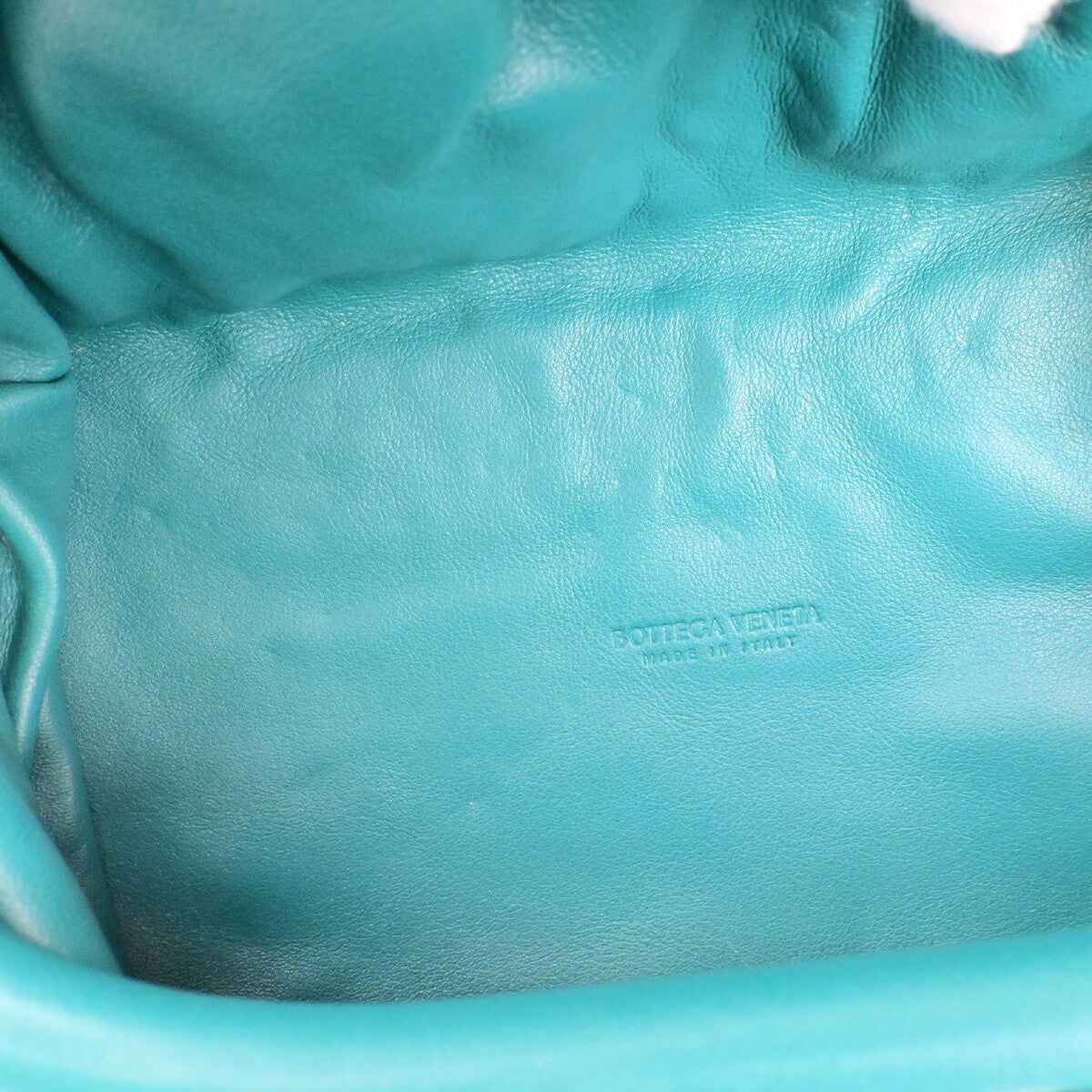 Bottega Veneta The Chain Pouch Leather, GREEN, LEATHER, Clutche & pouche